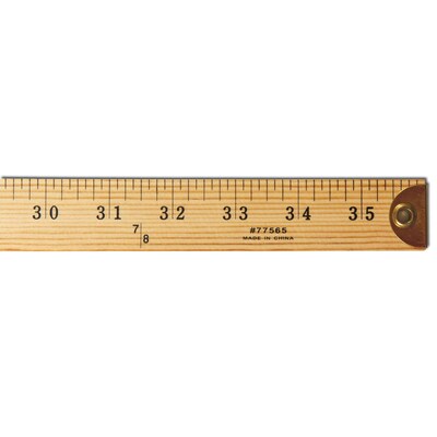 Wooden Yardstick 3'; Natural Color,  (CHL77565)
