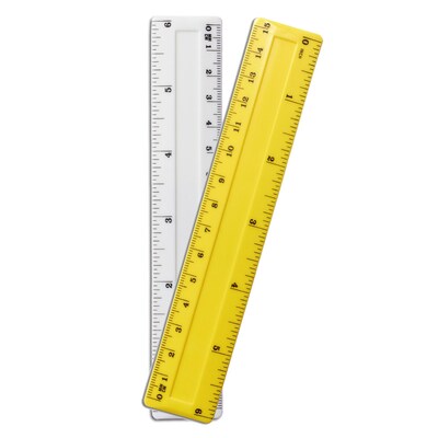 Plastic 6 Ruler; Assorted Colors, (CHL80640)