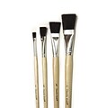 CK-5939 Natural Easel Brush Assortment Pack. Contains One Each Of 1/4; 1/2, 3/4 And 1 Brushes.