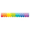 Creative Teaching Press 2.75 x 35 Painted Palette Ombre Rainbow Scallops Border, 35, 12 Pack (CTP0186)