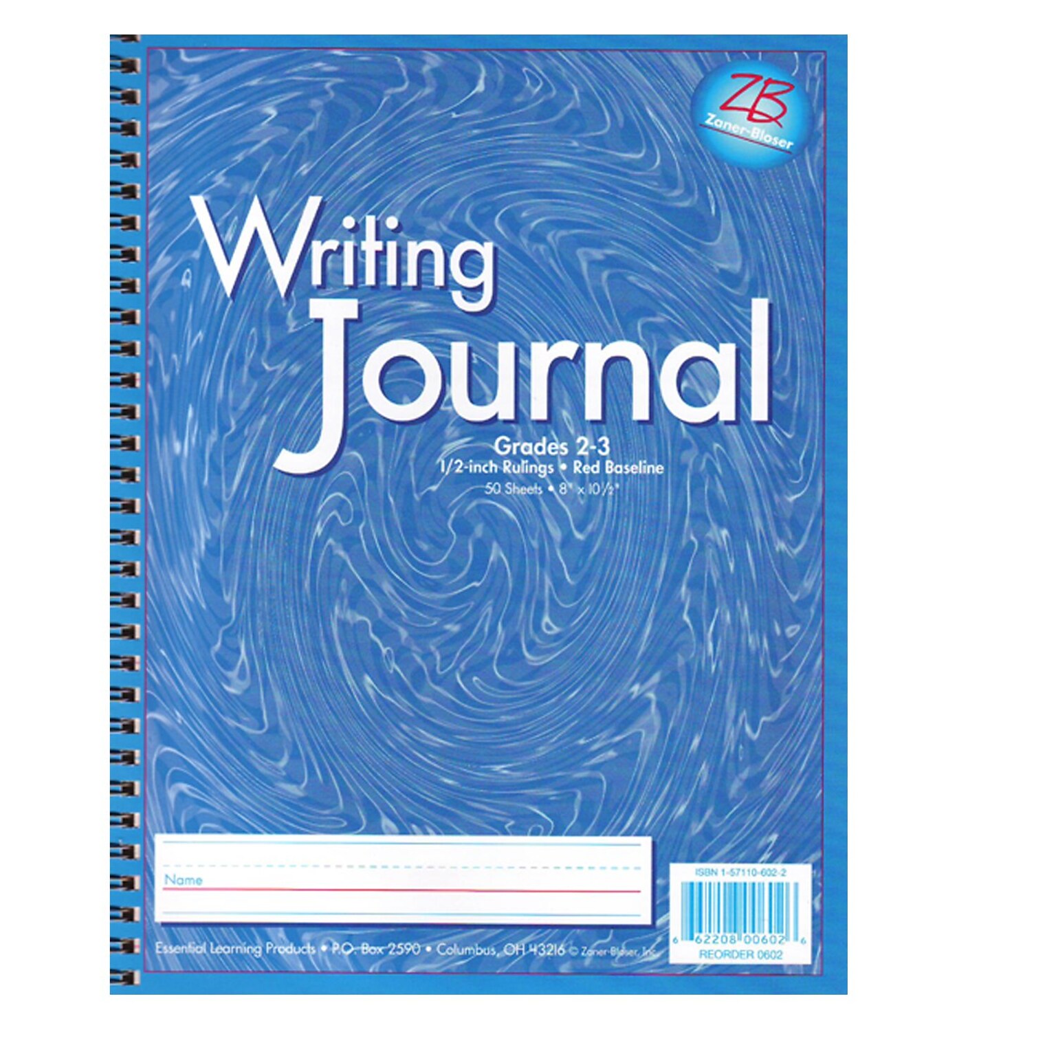 Zaner-Bloser® Writing Journals, Blue, Grade 2-3, 6 EA/BD