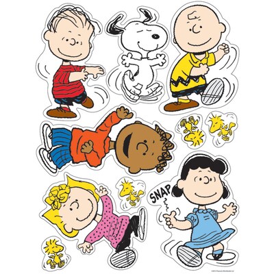 Eureka Window Clings Peanuts® 12 x 17 Classic Characters, Multicolor (EU-836011)