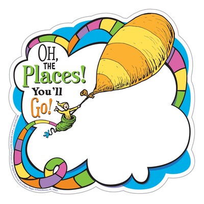 Eureka Dr. Seuss 5.5 x 5.5 Oh The Places Youll Go Paper Cut Outs 4/PK (EU-841541)