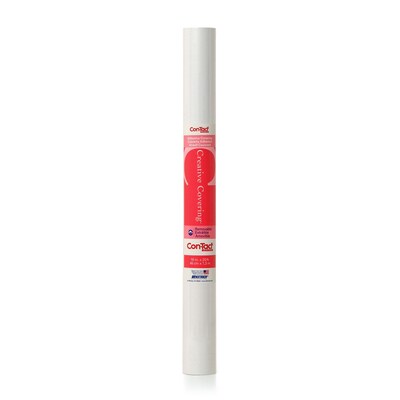 Con-Tact Creative Covering Adhesive Roll, 18" x 20', White (KIT20FC9A952Q)