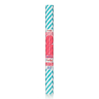 KITTRICH CORPORATION Contact 18 x 20 Aqua Chevron Adhesive Roll  (KIT20FC9AL12)