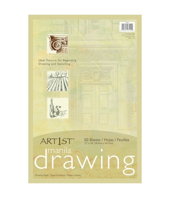 Pacon Art1st Drawing Paper, 12 x 18, Manila, 50 Sheets (PAC103194Q)
