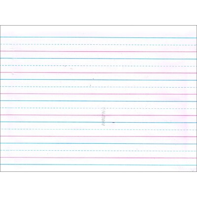 Pacon Zaner-Bloser Broken Midline Sulphite Paper Ream, 0.75 ruled (PACZP2409)