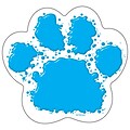 Classic Accents 5.5 x 6 Paw Print; Blue/White (T-10085)