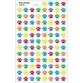 TREND Enterprises Inc; superSpots®, Paw Prints, stickers, Multicolor, 800/pkg (T-46195)