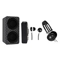 Naxa NAS3061 Portable Bluetooth Stereo Speakers Entertainment Pack, Black