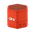 QFX BT43WA Portable Hand Free Wireless/Wired Speaker, Red