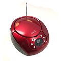 Supersonic IQ Sound SC507MP3 Portable MP3/CD Player, Red