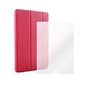 Mgear Tri-Fold Folio Case with Screen Protector for iPad 3, 4, Red