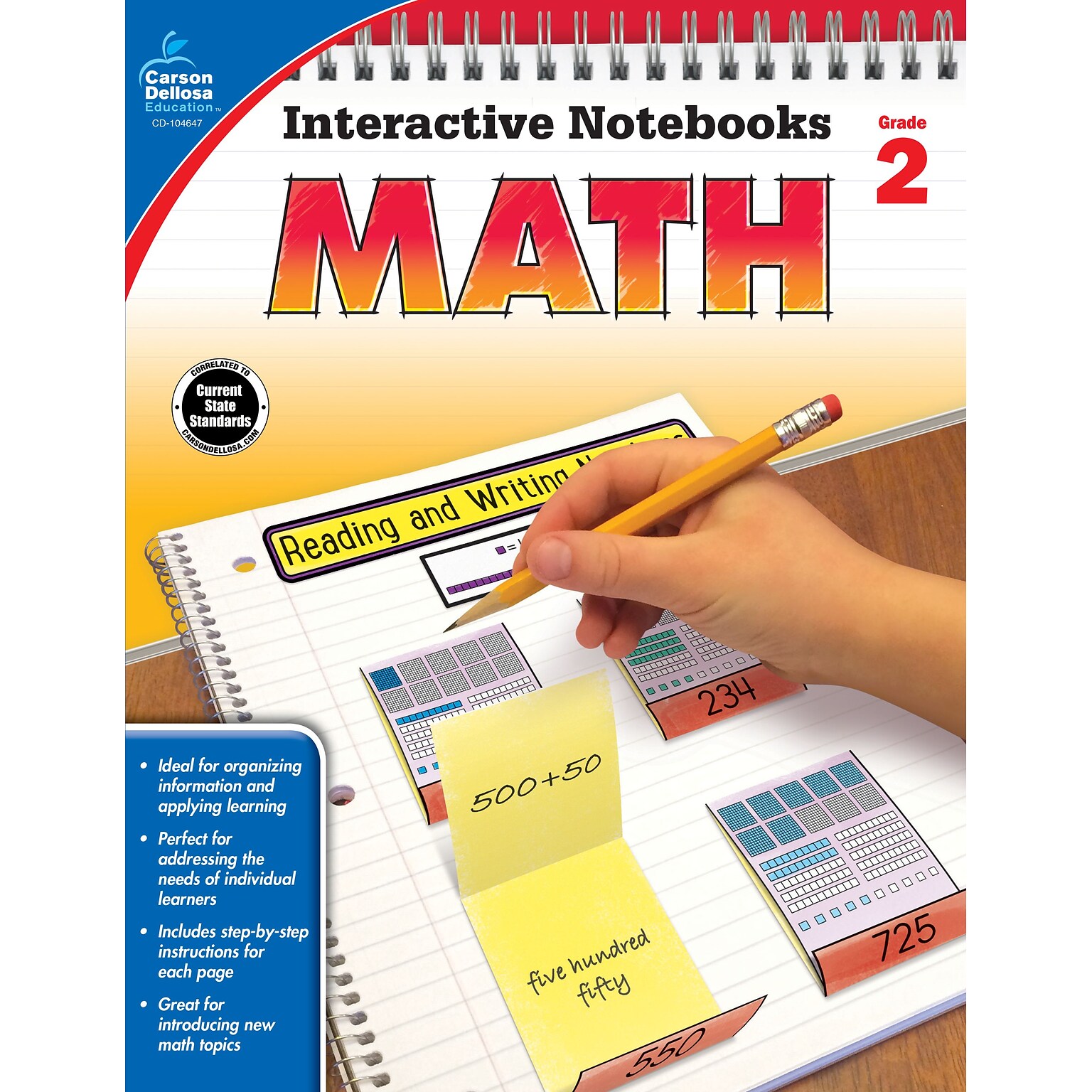 Interactive Notebooks Math Grade 2 Resource Book Paperback(104647)