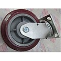 MINTCRAFT 6in x 2in Polyurethane Plate Caster with Brake (ORGL38883)