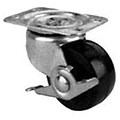 MINTCRAFT 4in Rubber Plate Caster with Brake (ORGL38874)