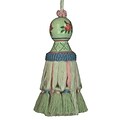 123 Creations Hand Painted Laura Tassel; 5.5in, Green (create033)