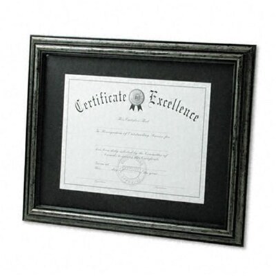 Dax 11 x 14 Wood Desk/Wall Document Frame, Antique Charcoal Brushed Finish, AZRDAXN15790ST