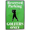 Smart Blonde 12 x 18 Sign Golfers Only Reserved (SMRTB170)
