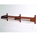 Wooden Mallet 48DCRMH 48 in. Oak Coat and Hat Rack in Mahogany