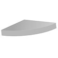 Amore Designs Wood Shelving Grande Silver Corner Shelf (LTLH204)