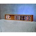 Wood Shed Solid Oak Wall- or Shelf-Mount DVD/VHS/Book Cabinet (WDSP075)