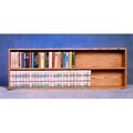 Wood Shed Solid Oak Wall or Shelf Mount Cabinet; 52W x 18H x 5.5D, Honey Oak (WDSP057)