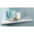 Knape & Vogt 12in White Instant Corner Shelves (JNSN23129)