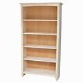 International Concepts SH-3226A Shaker Bookcase; 60H Ready to Finish (RTL54346)