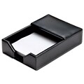 Dacasso Memo Holder; Black Bonded Leather, 4L x 6W (DCSS232)