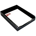 Dacasso Front-Load Letter Tray; 11x 14.125 x 2.875, Crocodile Embossed Top-Grain Leather (DCSS033)
