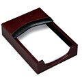 Dacasso Memo Holder; 4in x 6in, Leather, Burgundy (DCSS269)