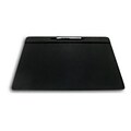 Dacasso 17 x 14 Conference Table Pad with Pen Well; Leatherette, Black (DCSS343)