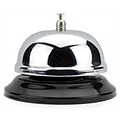 Brybelly Chrome Service Bell with Black Base; 6cm (RTL59294)