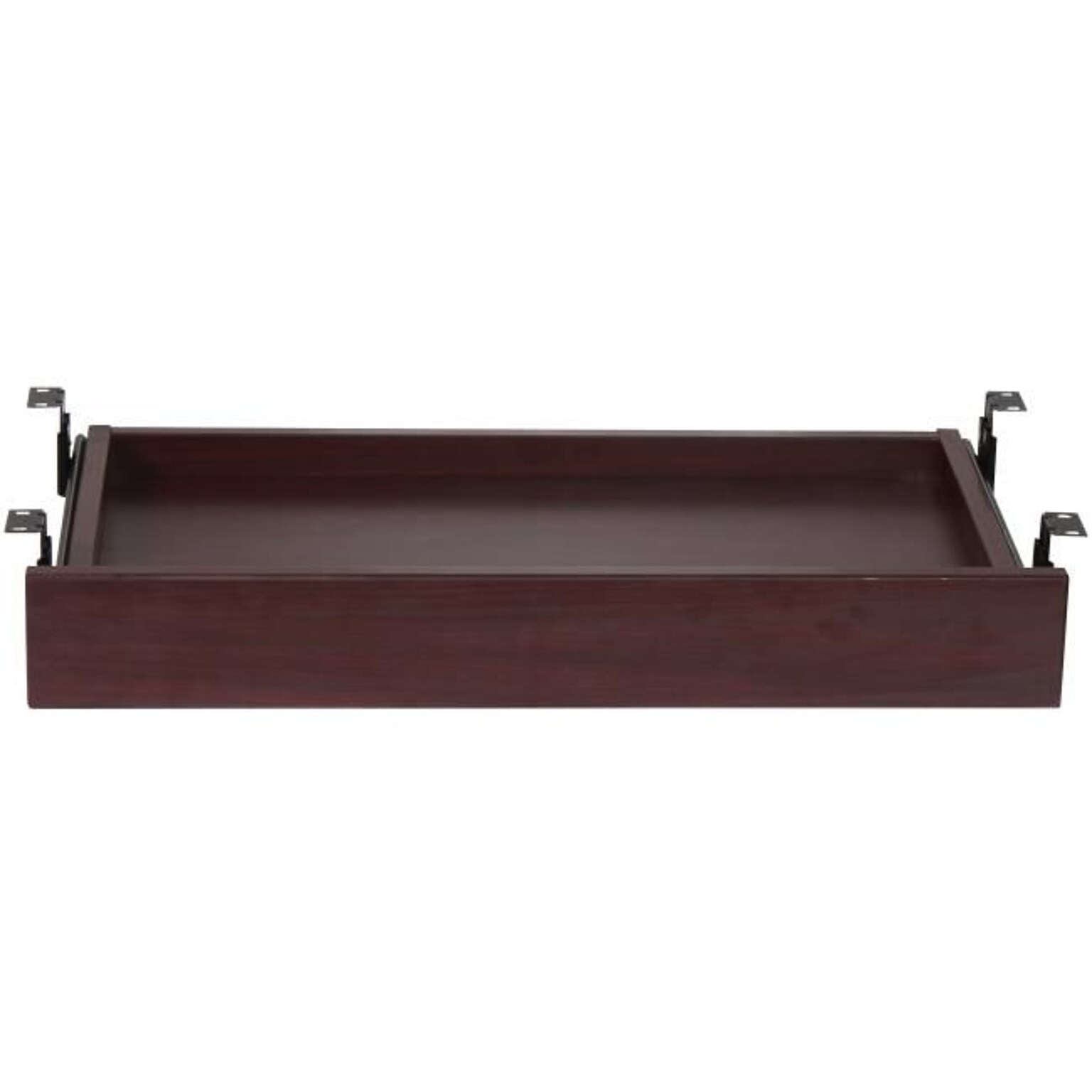 Lorell Universal Center Drawer, 16.73W x 28.35L, 5.12H, Mahogany (LLR87524)