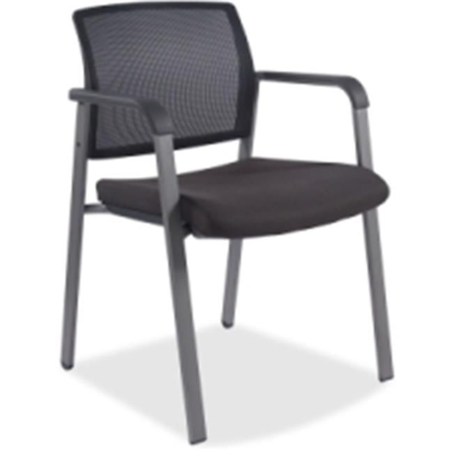 Lorell Mesh Back Guest Chair, 22.9W x 22.6D x 32.1H, Black (LLR30956)
