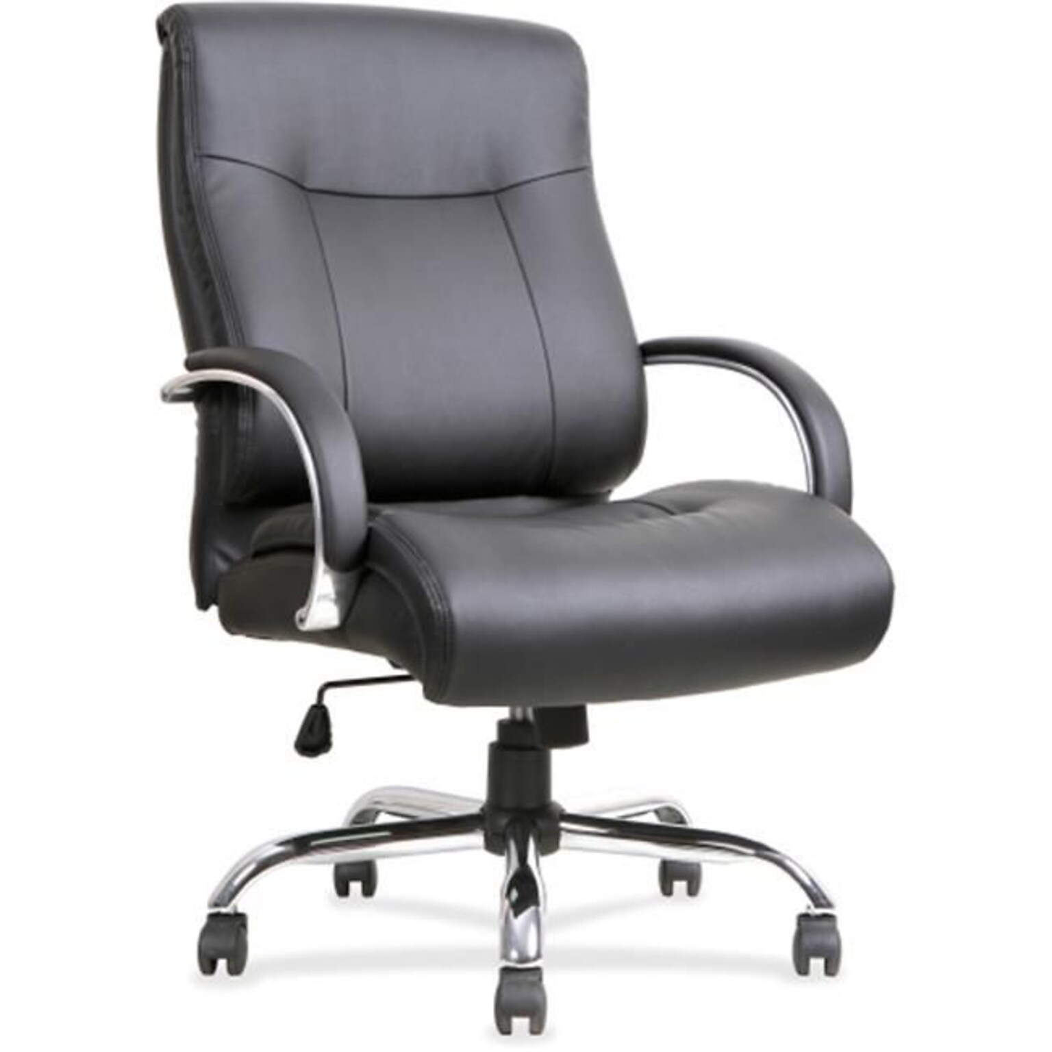 Lorell Deluxe Big & Tall Chair, 22.9W x 30.2D x 46.9H, Black (LLR40206)