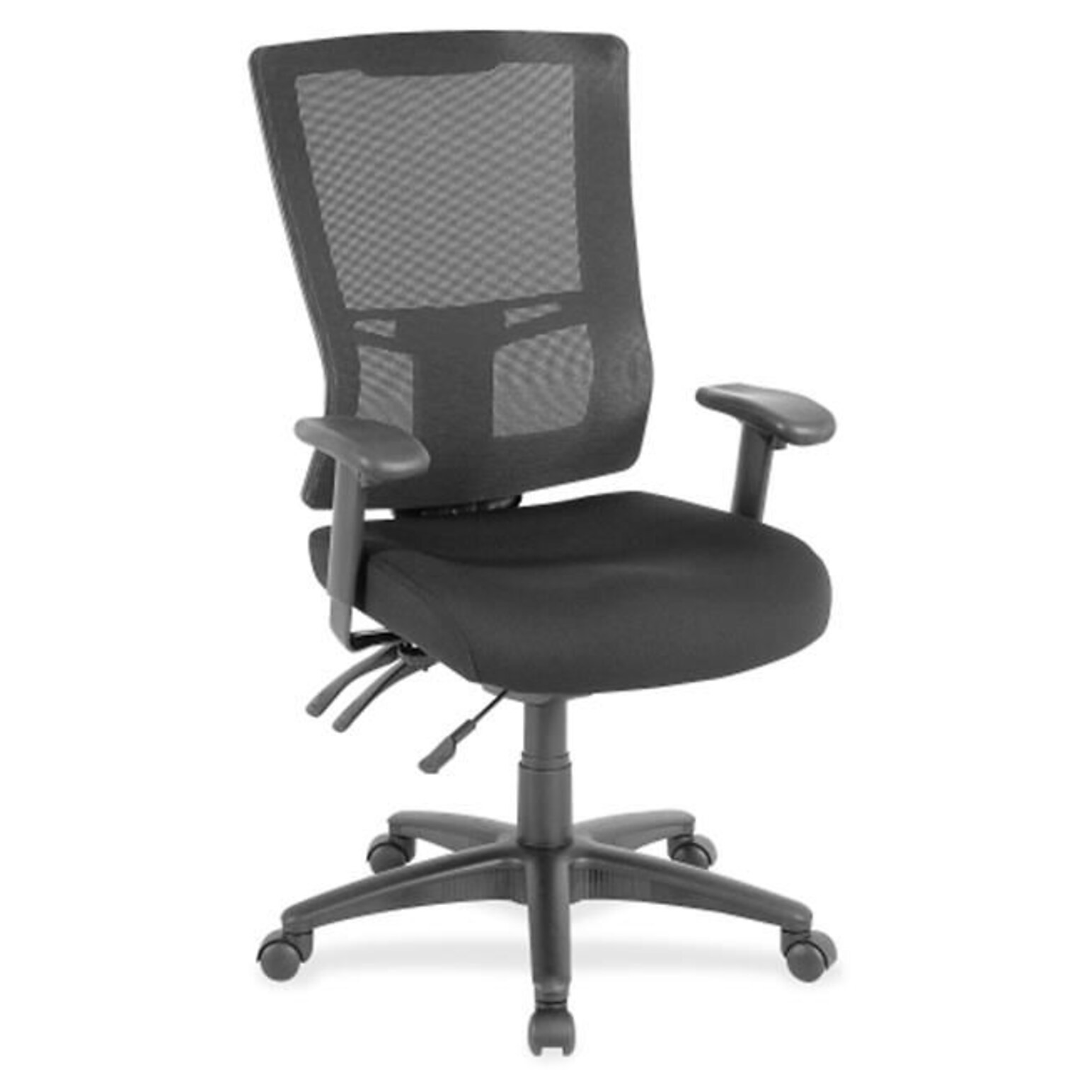 Lorell Mesh High-Back Office Chair, 26W x 27.5D x 46H, Black (LLR85561)