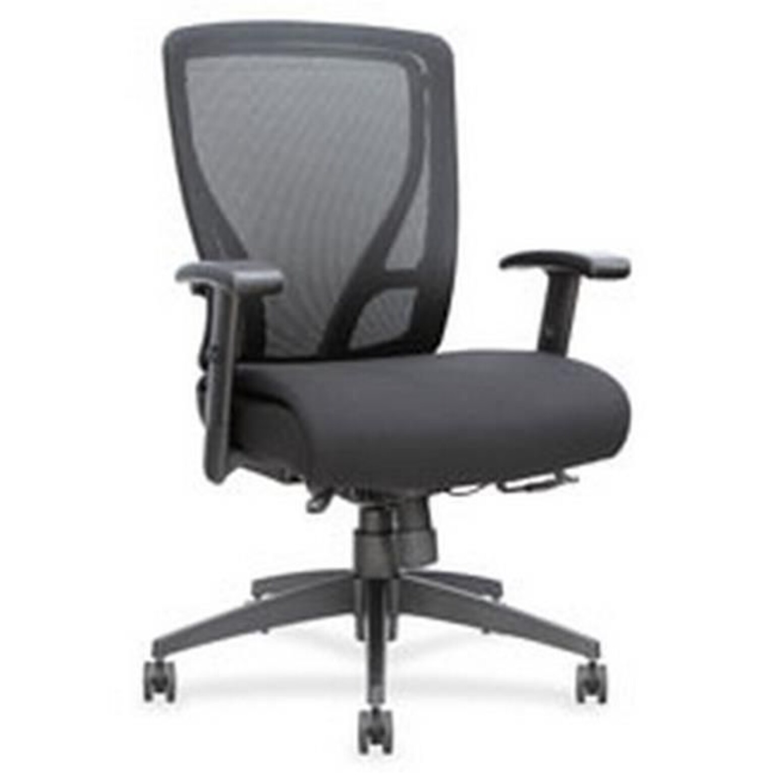 Lorell Mid-Back Mesh Office Chair, 25.4W x 25.4W x 40H, Black (LLR85563)