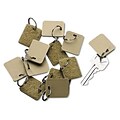 Securit Blank Velcro Tags 12/Pack 1 square Beige (AZSECU04985)