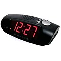Sonnet Industries R-1627 9in LED Clock Radio with USB Charging of Smart Phone (SNNT030)