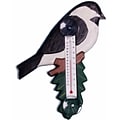 Songbird Essentials Chickadee on Branch Large Window Thermometer
