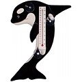 Songbird Essentials 4.3D x 1W x 6.6L Leaping Orca Whale Small Window Thermometer (GC16974)