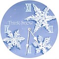 Lexington Studios Snowflakes Round Clock (LXNGS182)