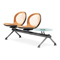 OFM Net Series Two Seats and One Table Beam, Orange (NB-3G-ORANGE)