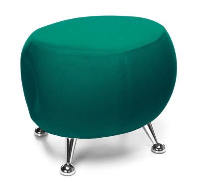 OFM Jupiter Series Fabric Ball Stool, Green with Chrome Finish (2001-2331)
