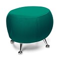OFM Jupiter Series Fabric Ball Stool, Green with Chrome Finish (2001-2331)