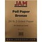 JAM Paper® Foil 24lb 2-Sided Paper, 8.5 x 11, Bronze, 50 Sheets/Pack (1683735)
