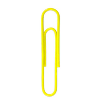 JAM Paper Jumbo Paper Clips, Yellow, 75/Pack (42182236)