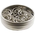 JAM Paper Circular Small Paper Clips, Silver, 50/Pack (321814885)